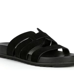 Gianni Bini Gaige Suede Footbed Sandals